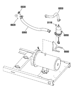 Heater Group Diagram and Parts List for 076198-00  Briggs and Stratton Generator